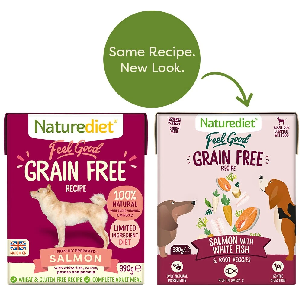 Naturediet Feel Good Grain Free Recipe Salmon Dog Food - 18 X 390g By Naturediet 4 Naturediet Feel Good Grain Free Recipe Salmon Dog Food - 18 X 390g By Naturediet - Image 4
