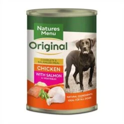 Natures Menu Chicken With Salmon Dog Food Cans - 12 X 400G By Natures Menu