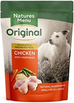 Natures Menu Chicken With Veg Wet Dog Food Pouches - 8 X 300g By Natures Menu
