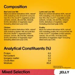Pedigree Adult Mixed Selection In Jelly Wet Dog Food Pouches - 80 X 100g By Pedigree -Pattes Douces Store Pedigree Adult Mixed Selection in Jelly Wet Dog Food Pouches 80 x 100g 7