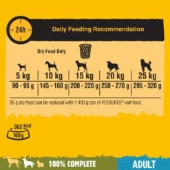 Pedigree Dog Complete Dry With Beef And Vegetable - 12kg By Pedigree -Pattes Douces Store Pedigree Complete Beef Dry Dog Food 15kg 6