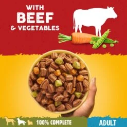 Pedigree Dog Complete Dry With Beef And Vegetable - 12kg By Pedigree -Pattes Douces Store Pedigree Complete Beef Dry Dog Food 15kg 8