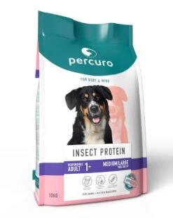 Percuro Insect Protein Adult Medium/Large Breed Dry Dog Food - 10kg By Percuro