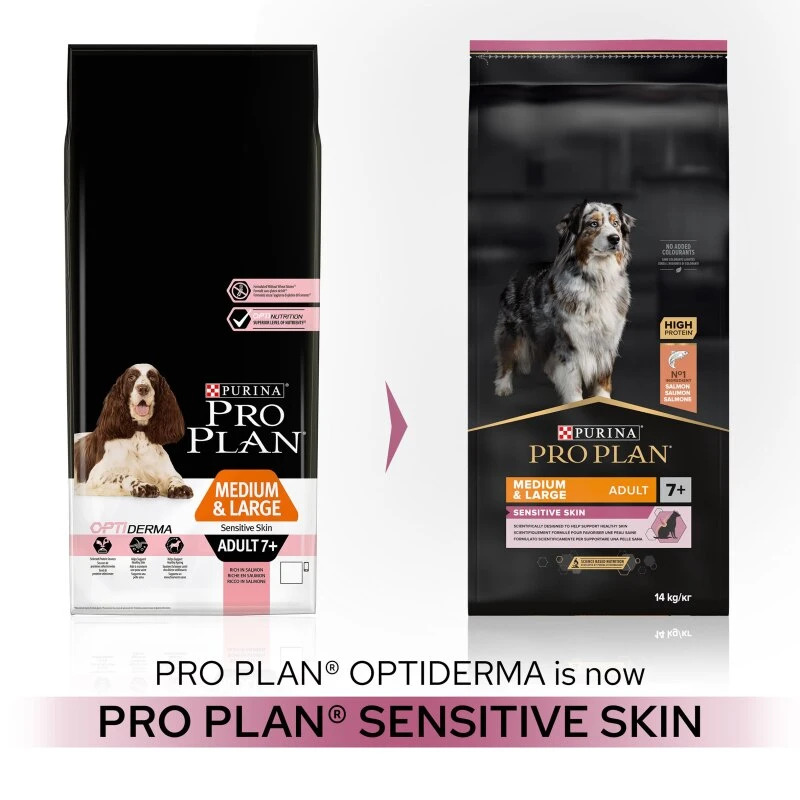 PRO PLAN Medium & Large Adult Senior Dry Dog Food Sensitive Skin 7+ Rich In Salmon - 3kg By Pro Plan 2 PRO PLAN Medium & Large Adult Senior Dry Dog Food Sensitive Skin 7+ Rich In Salmon - 3kg By Pro Plan - Image 2