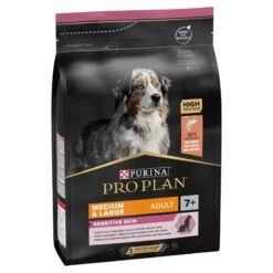 PRO PLAN Medium & Large Adult Senior Dry Dog Food Sensitive Skin 7+ Rich In Salmon - 3kg By Pro Plan 13 PRO PLAN Medium & Large Adult Senior Dry Dog Food Sensitive Skin 7+ Rich In Salmon - 3kg By Pro Plan -Pattes Douces Store Pro Plan Medium Large Adult 7 For Sensitive Skin With OPTIDERMA Salmon Dry Dog Food 3kg 3