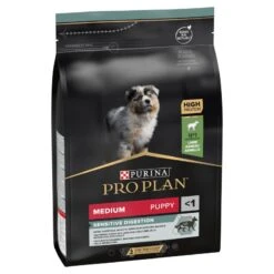 PRO PLAN Medium Puppy Dry Dog Food Sensitive Digestion Rich In Lamb - 3kg By Pro Plan -Pattes Douces Store Pro Plan Sensitive Digestion Rich in Lamb with Optidigest Dry Puppy Food 3kg 3
