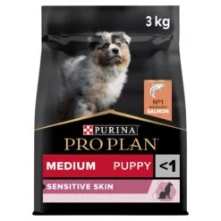 PRO PLAN Medium Puppy Dry Dog Food Sensitive Skin Rich In Salmon - 3kg By Pro Plan