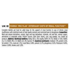 Pro Plan Veterinary Diet Canine NF Renal Wet Dog Food - 12 X 400G By Pro Plan Veterinary Diet -Pattes Douces Store Purina Veterinary Diet Canine NF Renal Wet Dog Food 12x400G 3