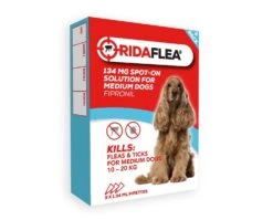 RidaFLEA Spot-On Solution Medium Dog - 3 X 1.34 Ml By RidaFlea And RidaWorm -Pattes Douces Store RidaFLEA Spot On Solution Dog Medium 3 X 1.34 ml 5