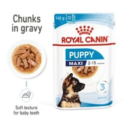 Royal Canin Maxi Puppy Wet Dog Food In Gravy - 10 X 140g By Royal Canin