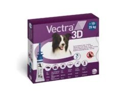 Vectra 3D Spot On Flea Treatment For Medium Dogs (10-25kg) - 3 Pack By Vectra