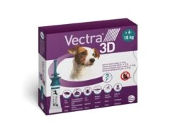 Vectra 3D Spot On Flea Treatment For Small Dogs (4-10kg) - 3 Pack By Vectra