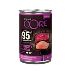 Wellness Core 95% Turkey & Goat With Sweet Potato Wet Dog Food Cans - 6 X 400g By Wellness Core